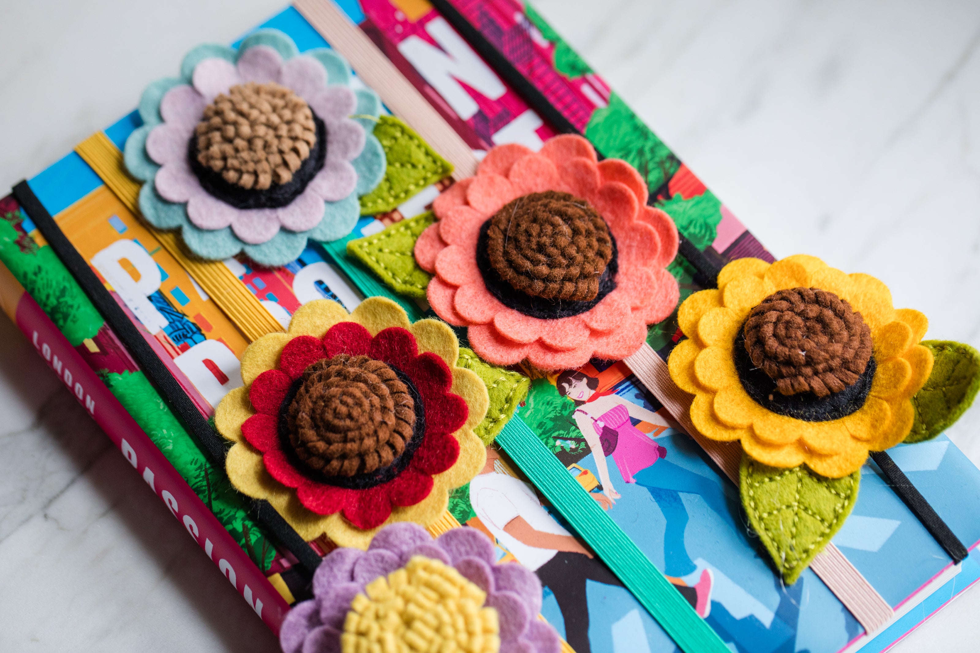 Felt Flower Bookmark