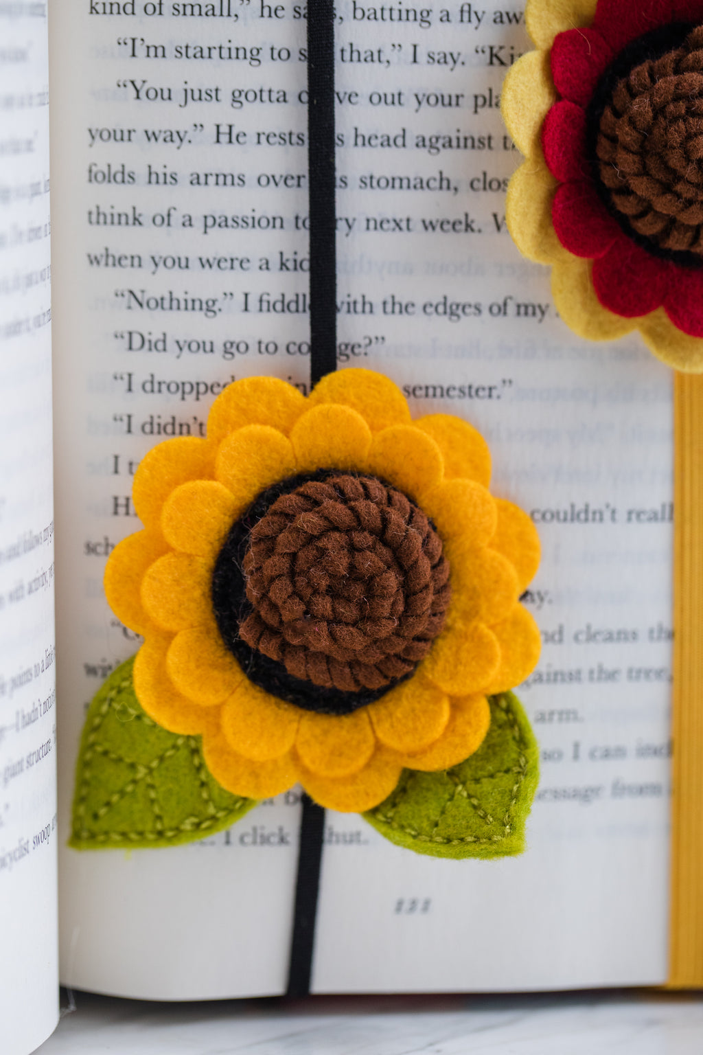 Felt Flower Bookmark